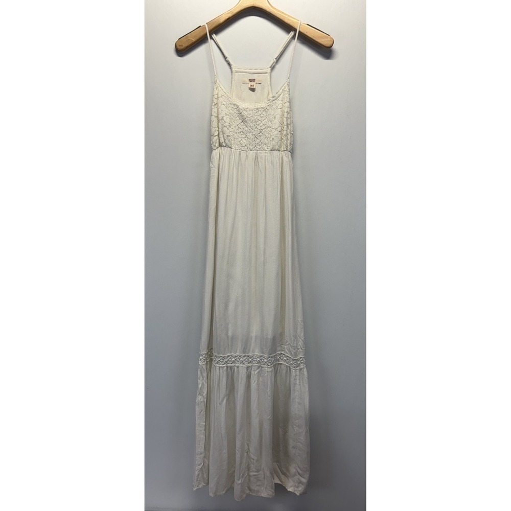 Mossimo Supply Co XS Boho Maxi Dress Crochet Style Sundress Summer Festival